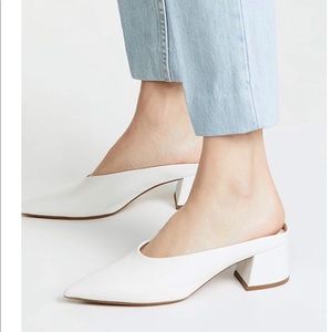 Vince White slip on mules